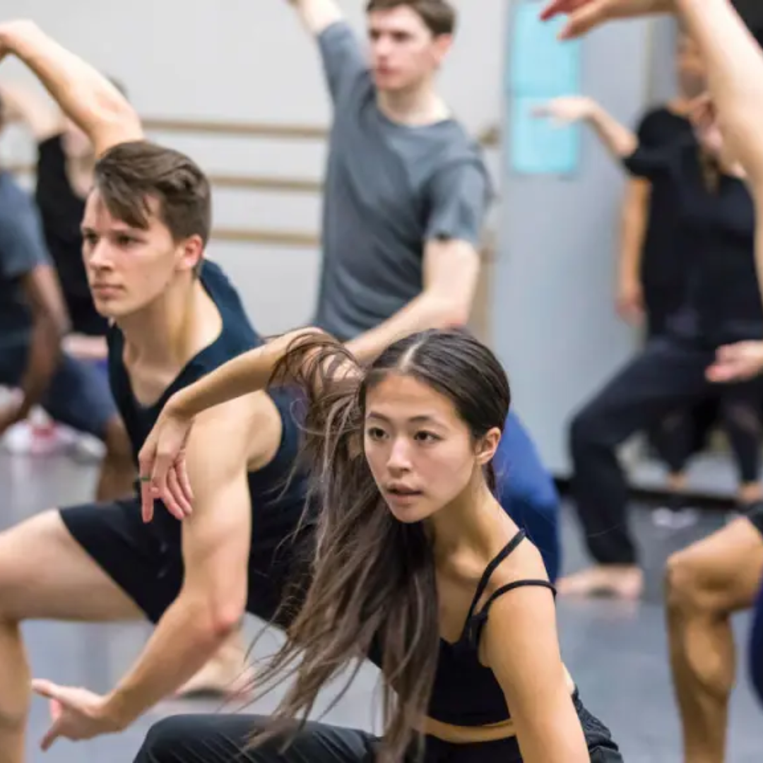 Many young dancers taking a College Spotlight dance class at Steps in NYC