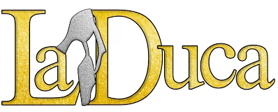 LaDuca dance shoes text logo
